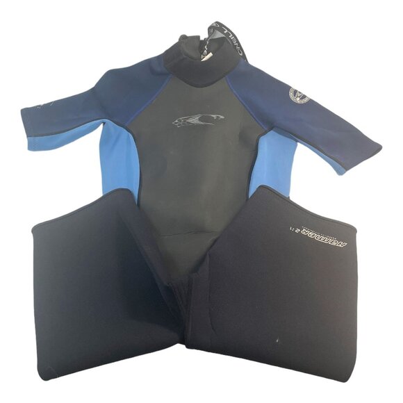 O'NEILL Hammer Womens Half Short Wetsuit Size 12 Blue Black Short Nylon 1241 - Picture 1 of 16